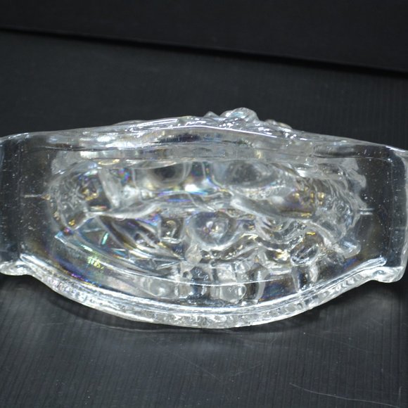 VTG Taiwan R.O.C. Iridescent Glass Christmas Toys Rocking Horse Candle Holder - Picture 5 of 7